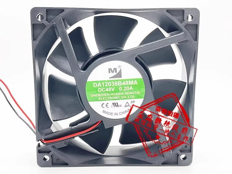 M DA12038B48MA DC48V 0.20A 12CM 2-Wire DC Inverter Cooling Fan