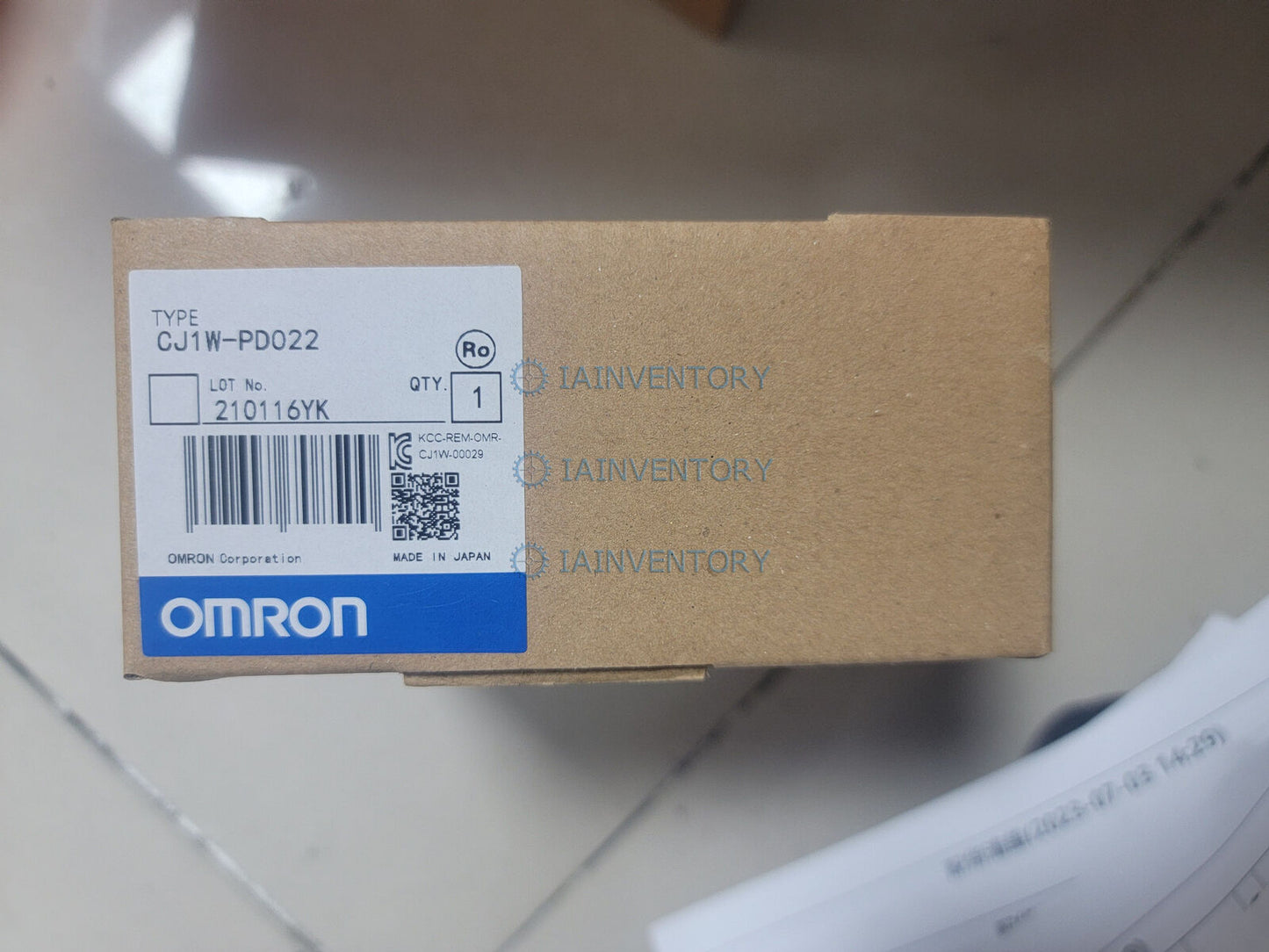 OMRON CJ1W-PD022 Power Supply Module – New In Box - OMRON