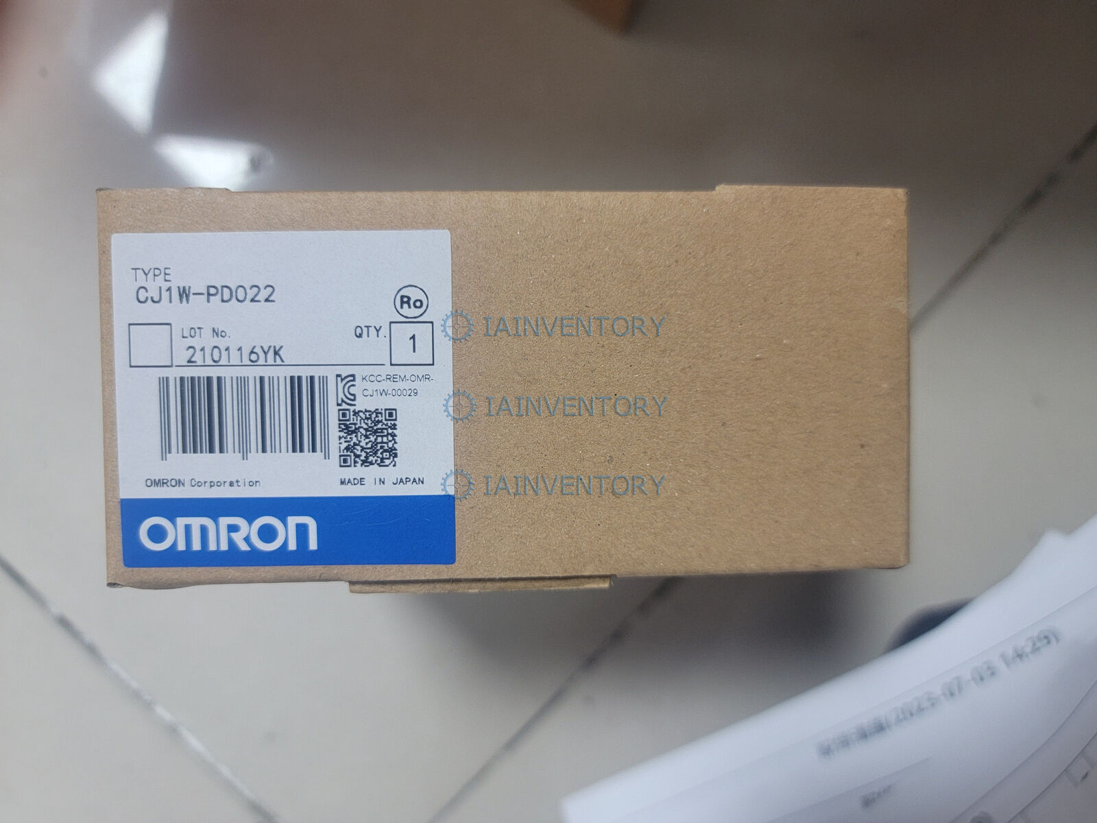 OMRON CJ1W-PD022 Power Supply Module – New In Box - OMRON