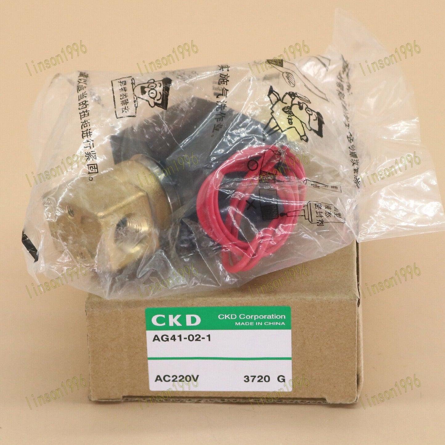 1PC AG41-02-1-AC220V Solenoid Valve for CKD - CKD