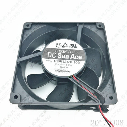 Sanyo 109R1248H102 DC48V 0.15A 12CM 2-Wire Inverter Cooling Fan