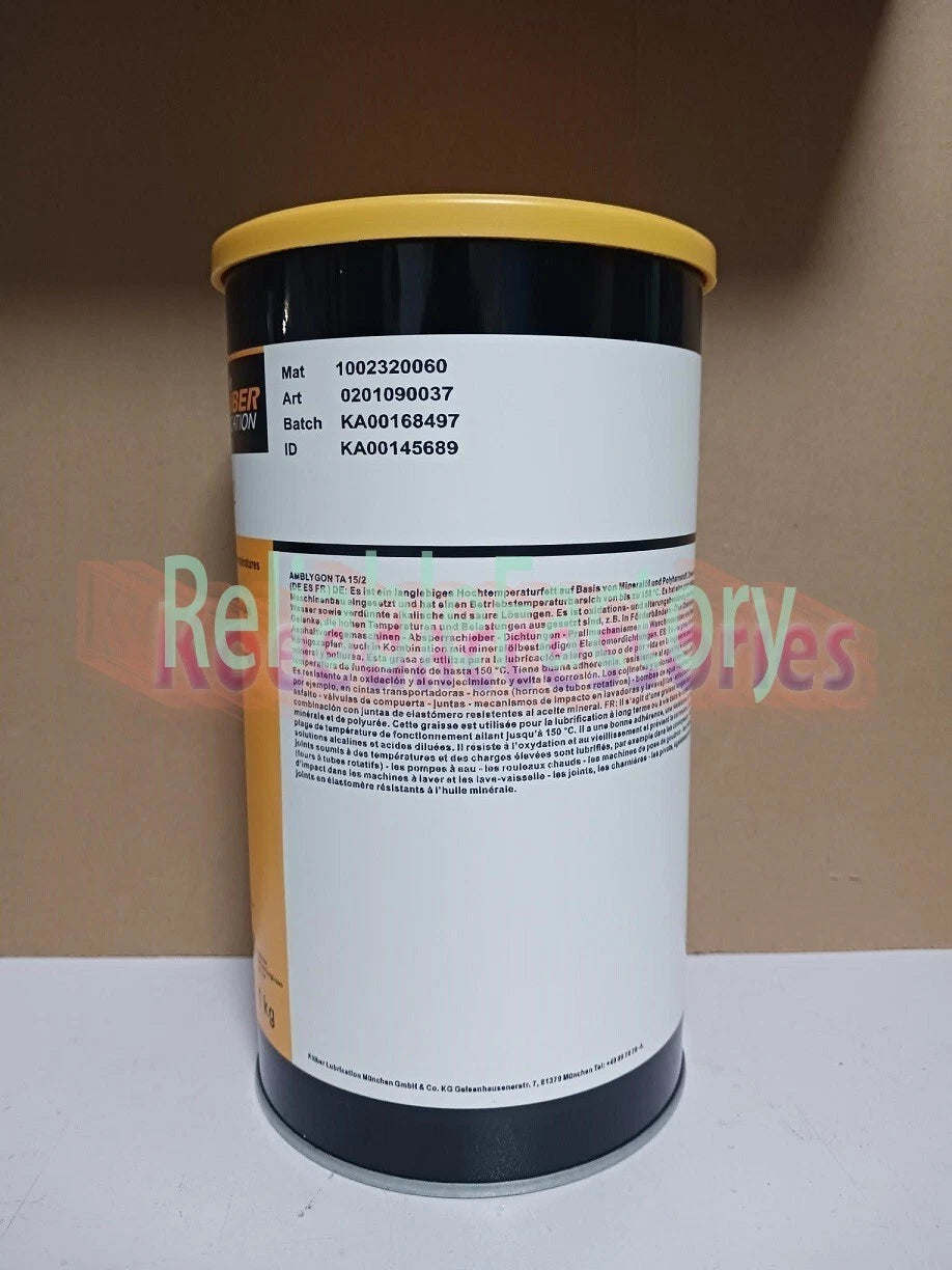 KLUBER Lubrication AMBLYGON TA 15/2 Grease 1Kg ( 2.2 LB ) free ship