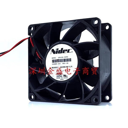 NIDEC V35132-55RA DC24V 0.45A 80*80*38MM 2-Wire Inverter Cooling Fan