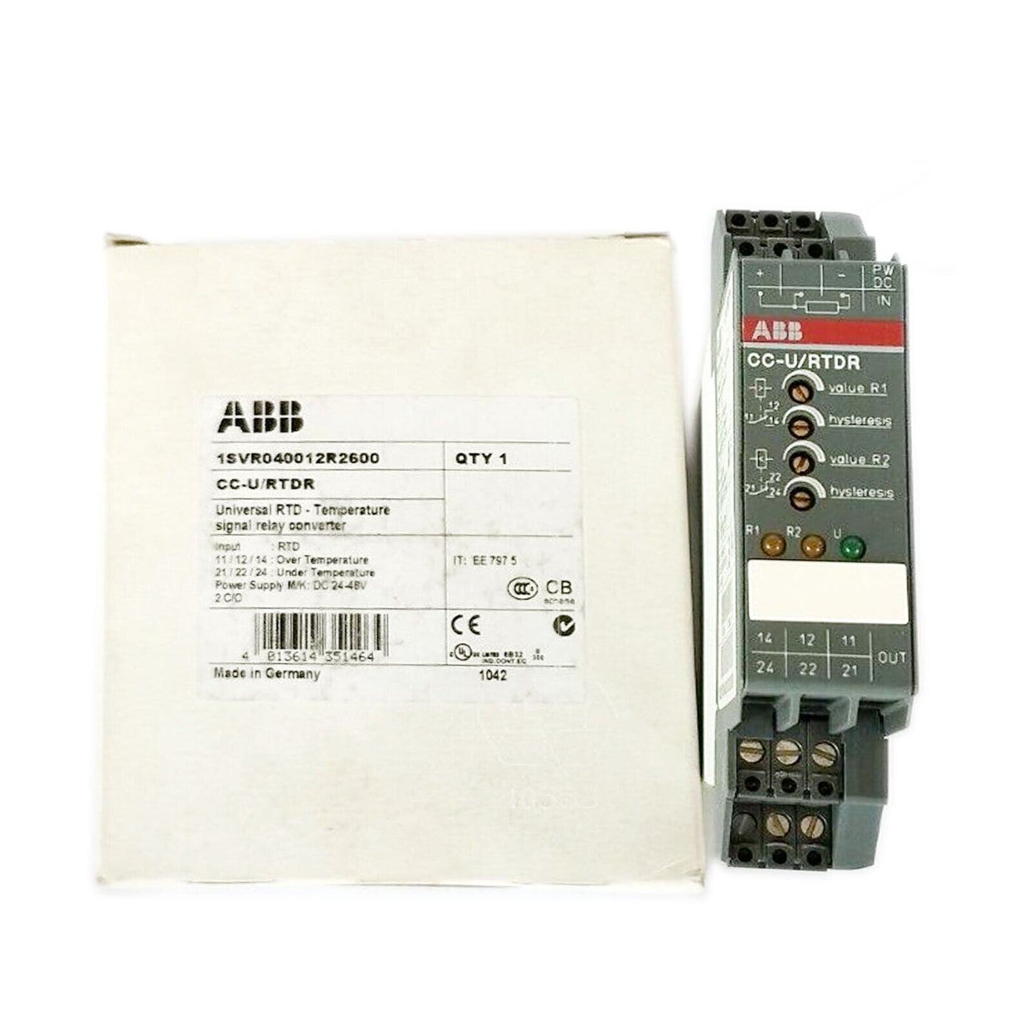 ABB CC-U/RTDR 1SVR040013R2702 Converter - ABB