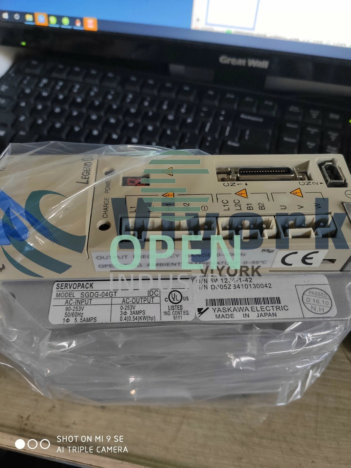 1PCS Yaskawa SGDG-04GT SERVO DRIVE TORQUE AMPLIFIER 90-253VAC 0.4KW