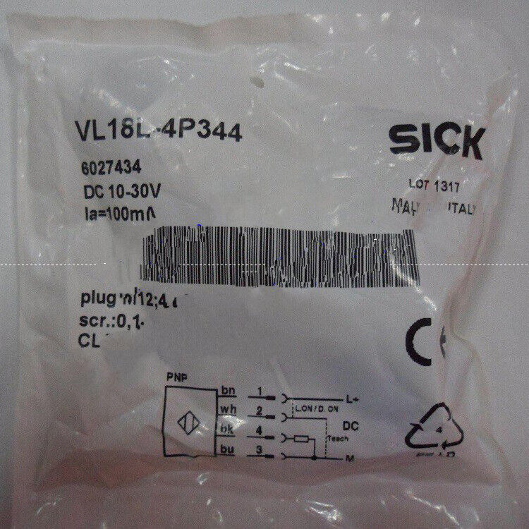 SICK Photoelectric Sensor VL18L-4P344 - SICK