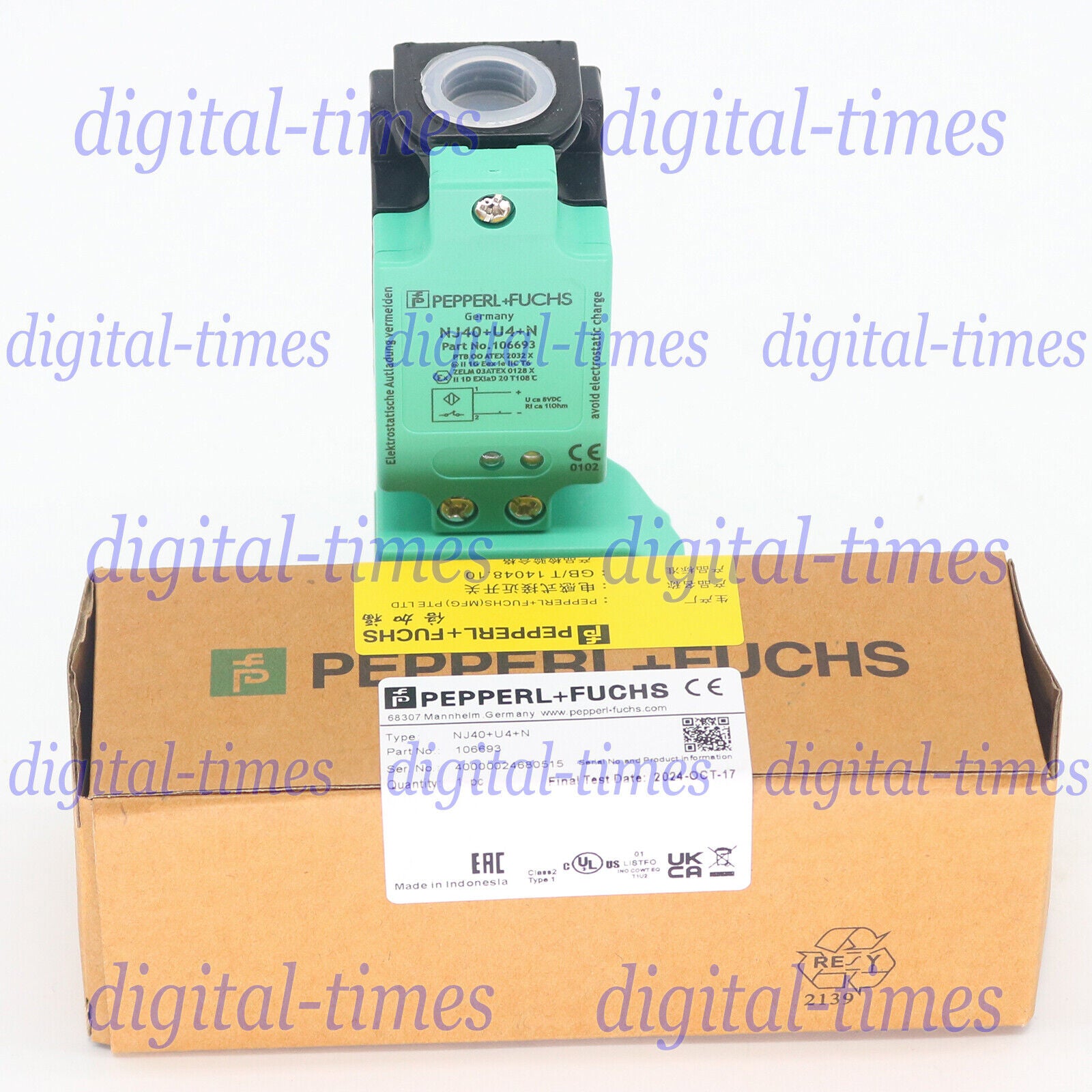 Pepperl+Fuchs NJ40+U4+N Proximity sensor Quality assurance model: Pepperl+Fuchs NJ40+U4+N - PEPPERL+FUCHS