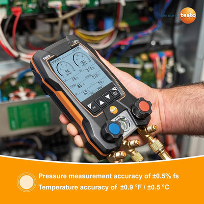 Testo 550s SMART KIT 2-Valve Digital Manifold/Wireless Temp Probe Fast delivery