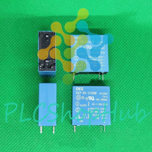 5Pcs OEG SDT-SS-112DM 12VDC Power Relay 4Pins 10A 250VAC