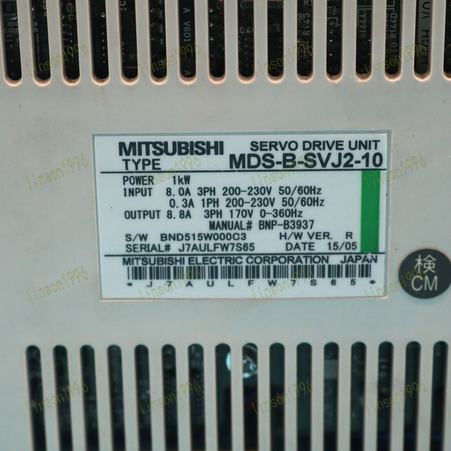 Mitsubishi MDS-B-SVJ2-10 Servo Drive Tested Good OK - MITSUBISHI