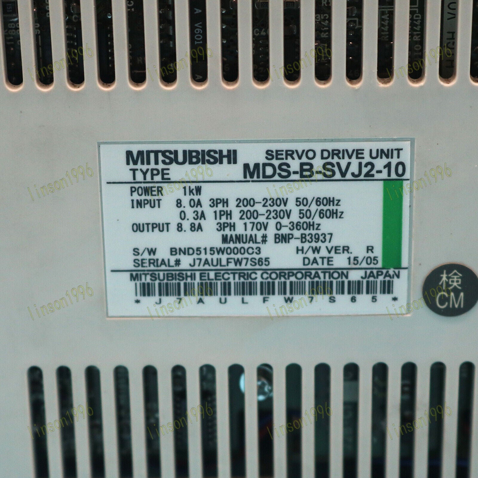 Mitsubishi MDS-B-SVJ2-10 Servo Drive Tested Good OK - MITSUBISHI