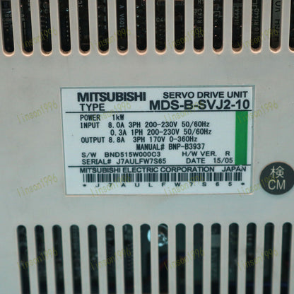 Mitsubishi MDS-B-SVJ2-10 Servo Drive Tested Good OK - MITSUBISHI