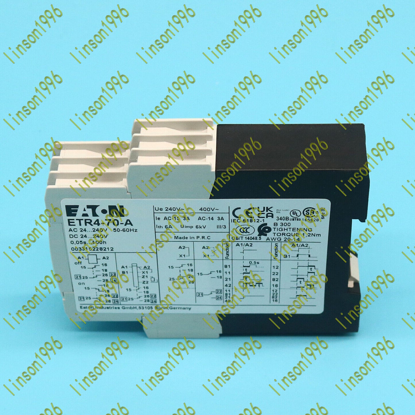 Eaton ETR4-70-A Electronic Time Relay 24-240V AC/DC - EATON