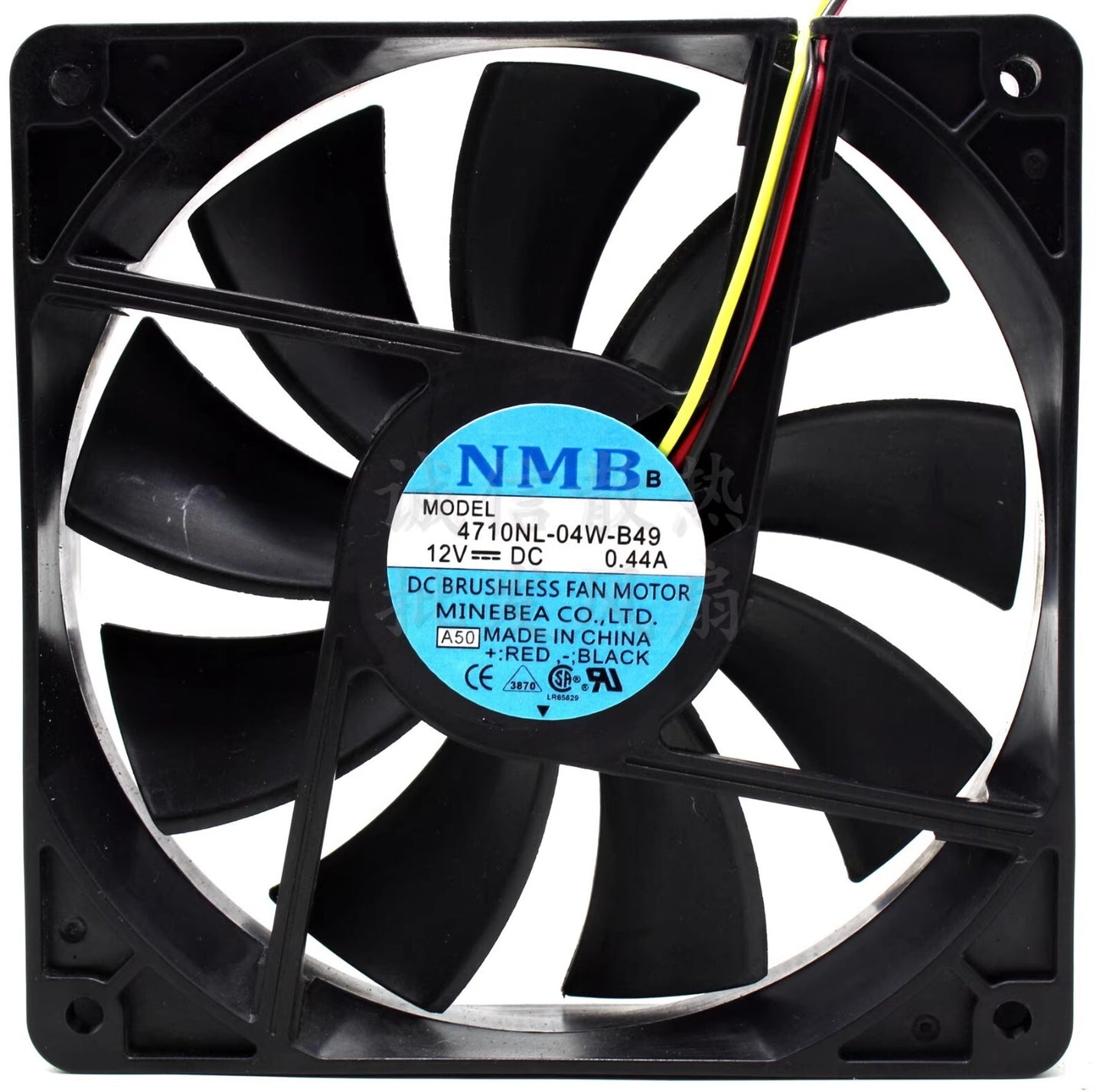 NMB 4710NL-04W-B49 12025 DC12V 0.44A 12CM 3-Wire Inverter Cooling Fan