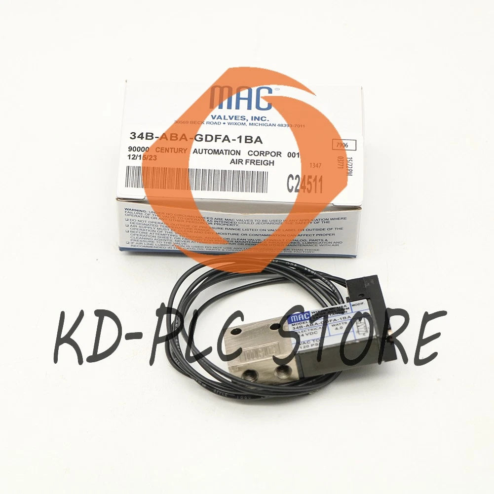 MAC 34B-ABA-GDFA-1BA Solenoid Valve 24VDC 1pcs
