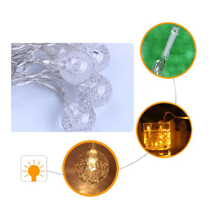 new 6 meters 40 LED USB Crystal Ball String Lights Garden Party Holiday House Decor