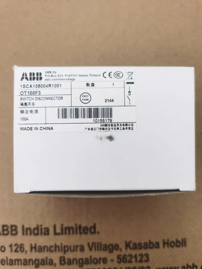 1PCS ABB Disconnect Switch OT100F3