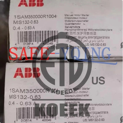 1PCS ABB Motor Starter 0.4-0.63A MS132-0.63 1SAM350000R1004 in box #Ko