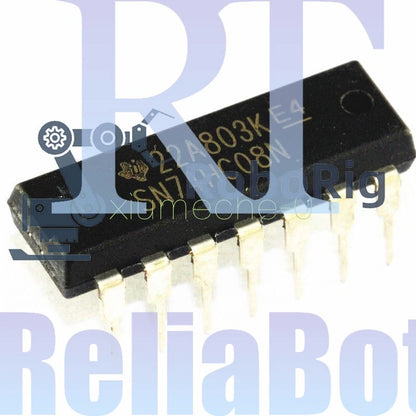 5PCS SN74HC08N 74HC08 Quad 2-input AND gate IC DIP-14P