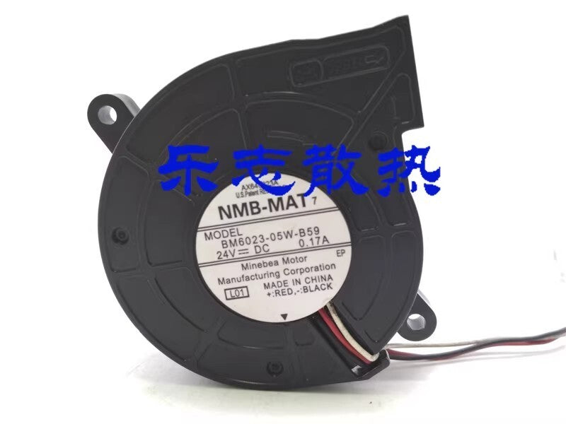NMB-MAT BM6023-05W-B59 DC24V 0.17A 3-Wire Blower Turbo Fan