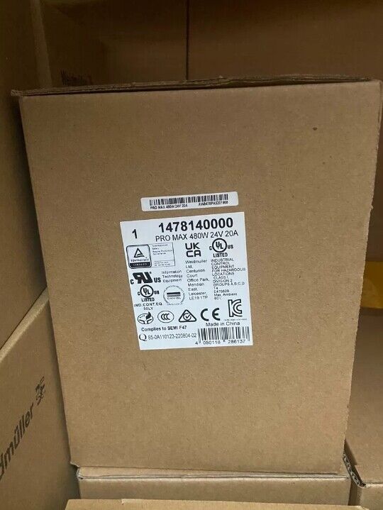Weidmuller 1478140000 PRO MAX 480W 24V 20A Power Supply - WEIDMULLER