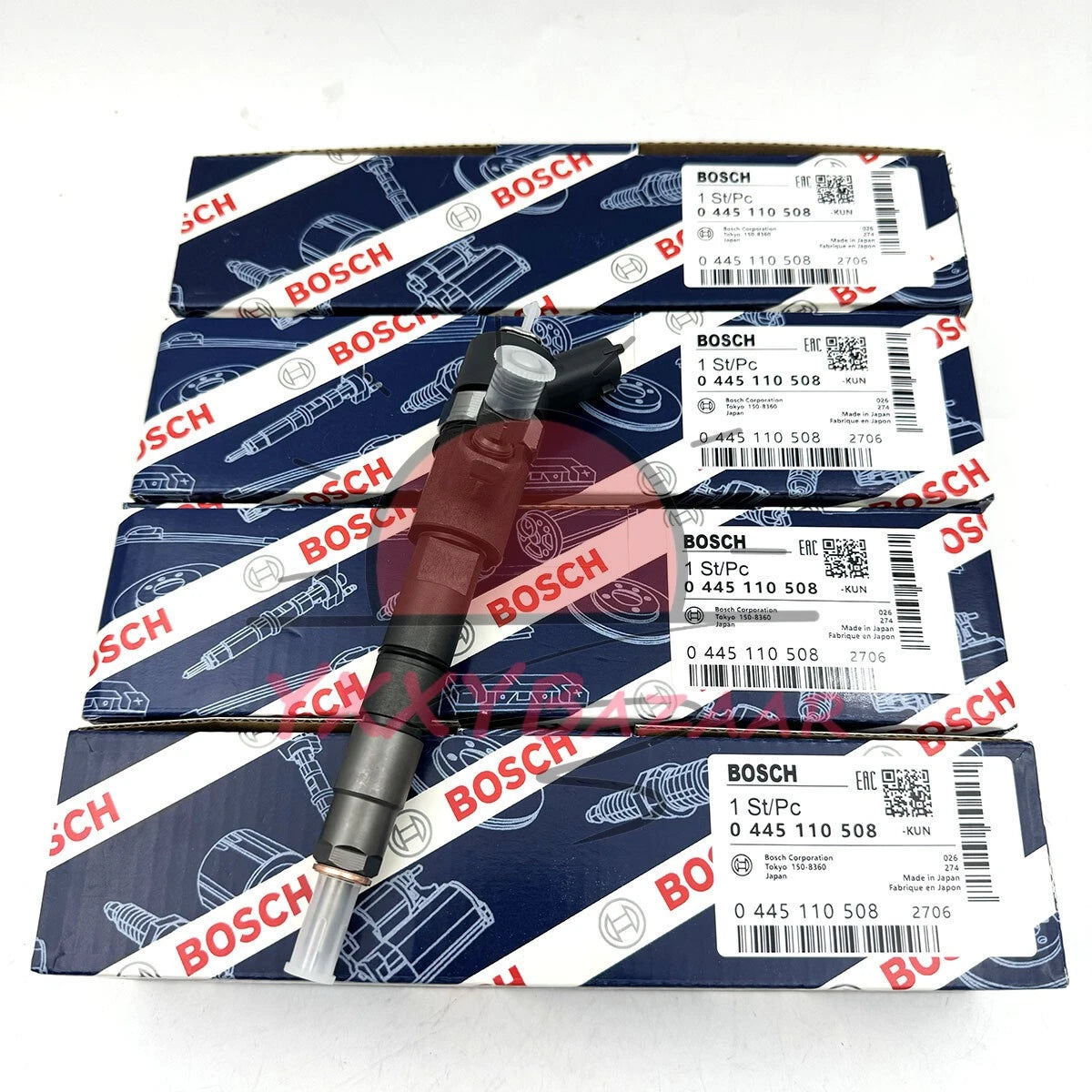 4X Diesel Fuel Injector For Bosch Yanmar Engine 129E01-53100 4TNV98CT 0445110508