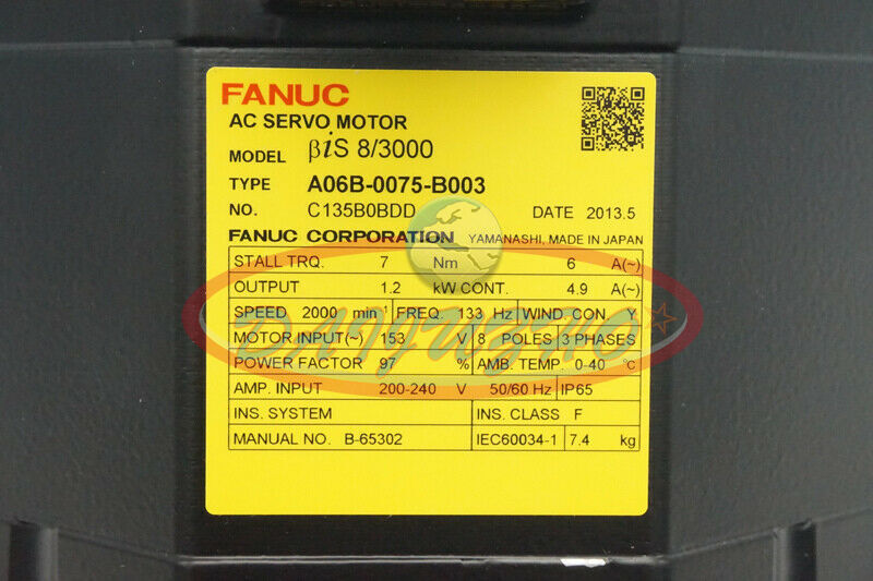 new 1PCS Fanuc A06B-0075-B003 Servo Motor - FANUC