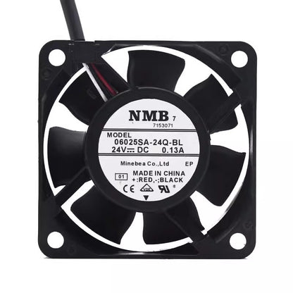 NMB 06025SA-24Q-BL DC24V 0.13A 60*60*25MM 3-Wire Silent Cooling Fan