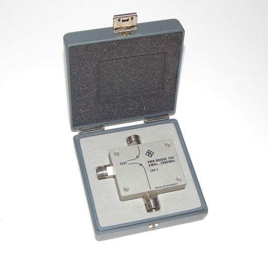 Rohde & Schwarz ZRB 2 SWR BRIDGE measuring bridge 75 Ohm 5 MHz ... 2000 MHz - ROHDE & SCHWARZ