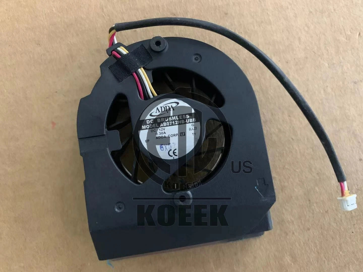 1pcs ADDA AB0712HB-UBB DC12V 0.30A 4-wire double ball cooling fan 4pin