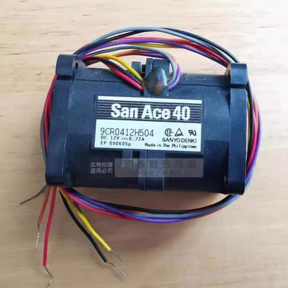 Sanyo 9CR0412H504 4056 DC12V 0.72A Turbo Cooling Fan