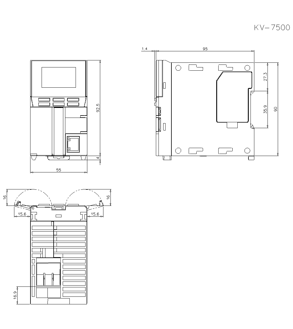 Keyence KV-7500 PLC CPU Unit – New - KEYENCE