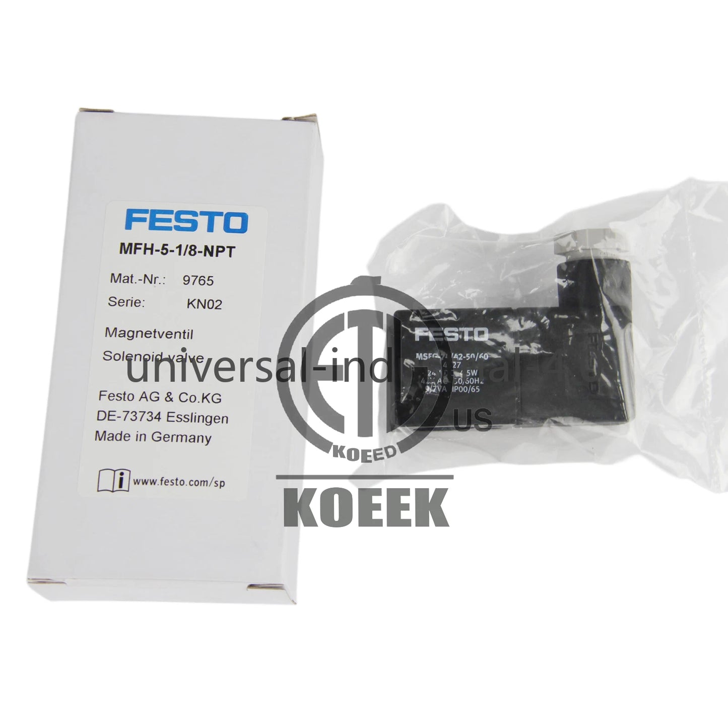 FESTO MFH-5-1/8-NPT Solenoid Valve #ko