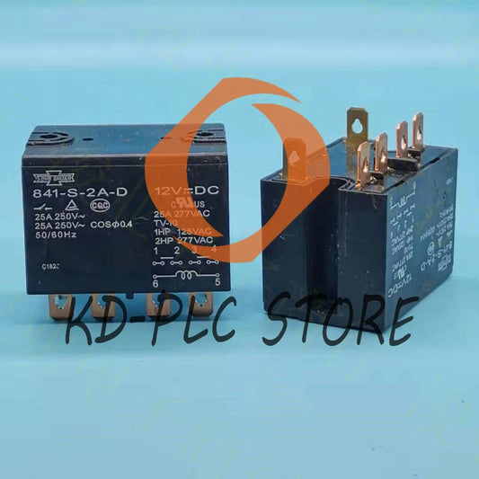 1PC Song Chuan 841-S-2A-D 12VDC 24VDC 25A 277VAC Power Relay 6 Pins