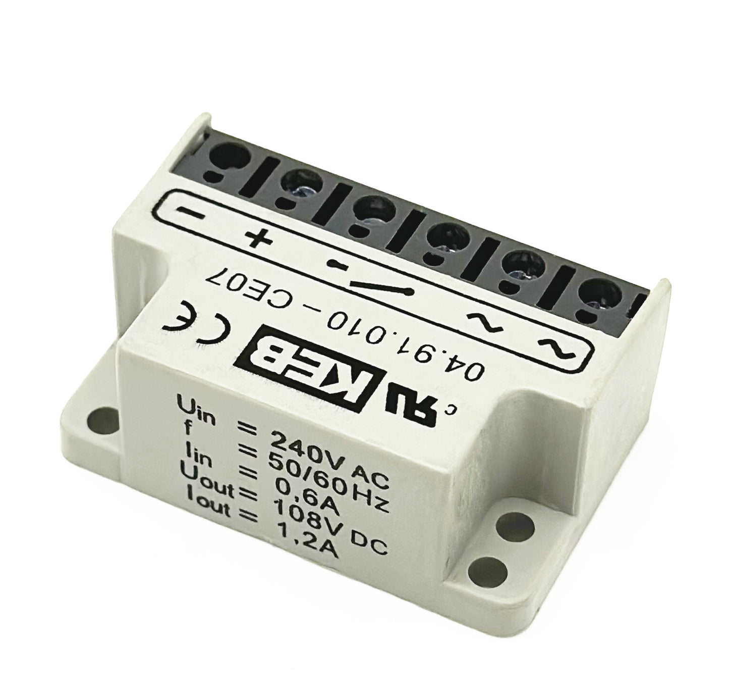 new KEB 04.91.010-CE07 Uin 500VAC 1,0A 0,45*Uin 50/60Hz Half-wave rectifier module