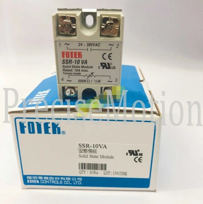 1PC Fotek SSR-10VA SSR10VA Solid State Module -