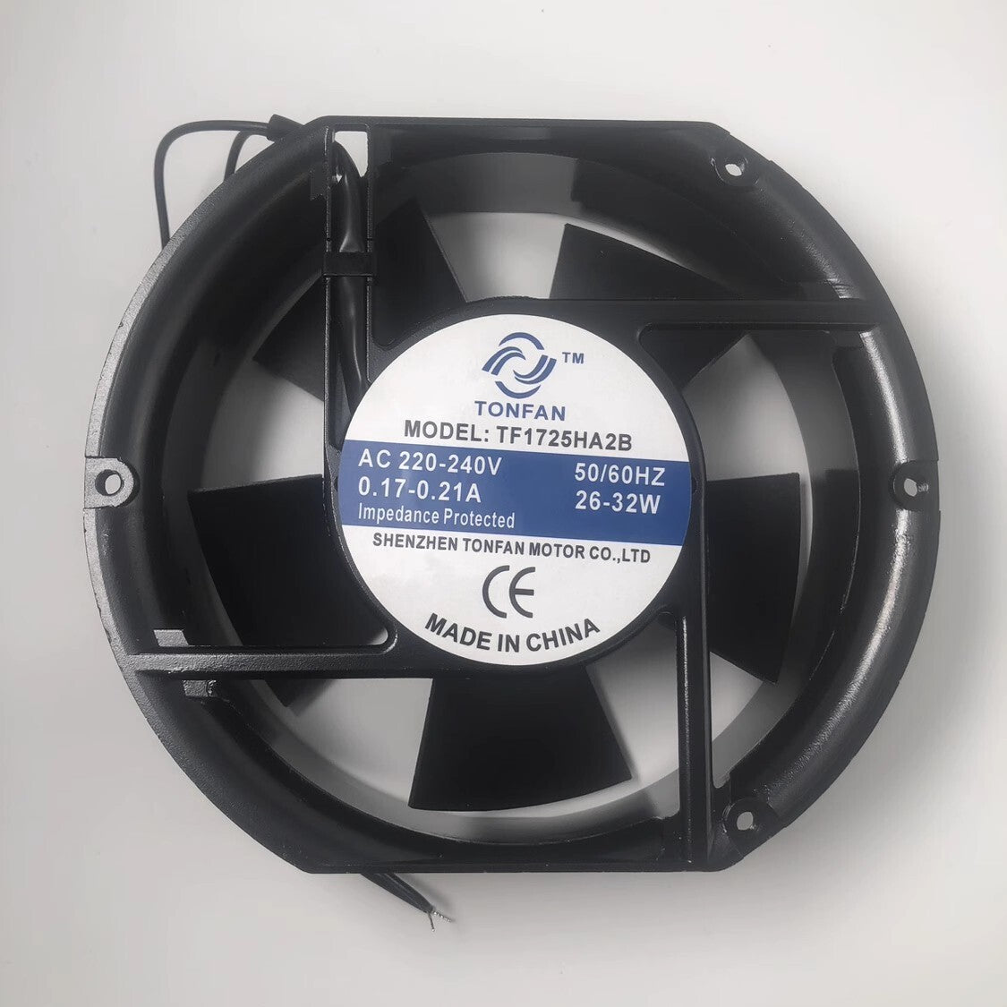 TONFAN TF1725HA2B 17251 AC220V-240V 0.17-0.21A 26-32W 17CM Cooling Fan