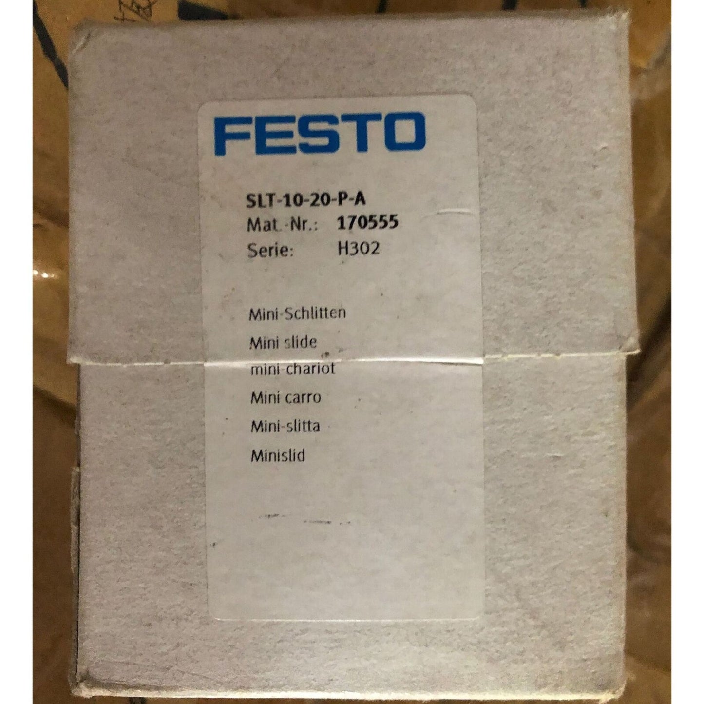 New Festo SLT-10-20-P-A 170555 Sliding Cylinder Fast - FESTO