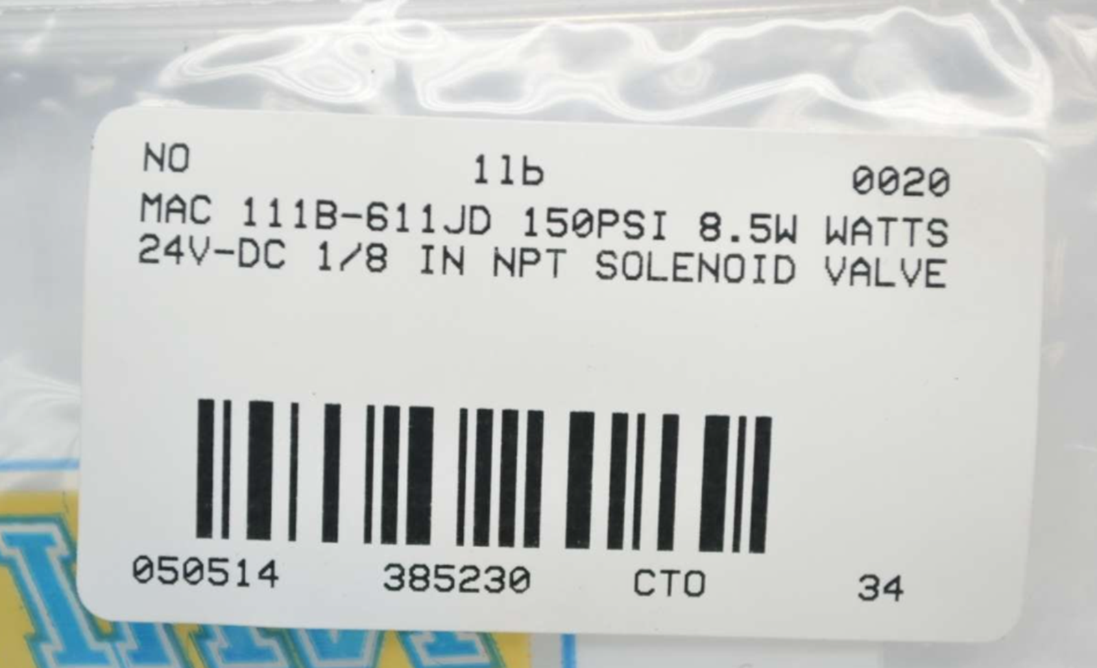 MAC 111B-611JD Solenoid Valve MAC