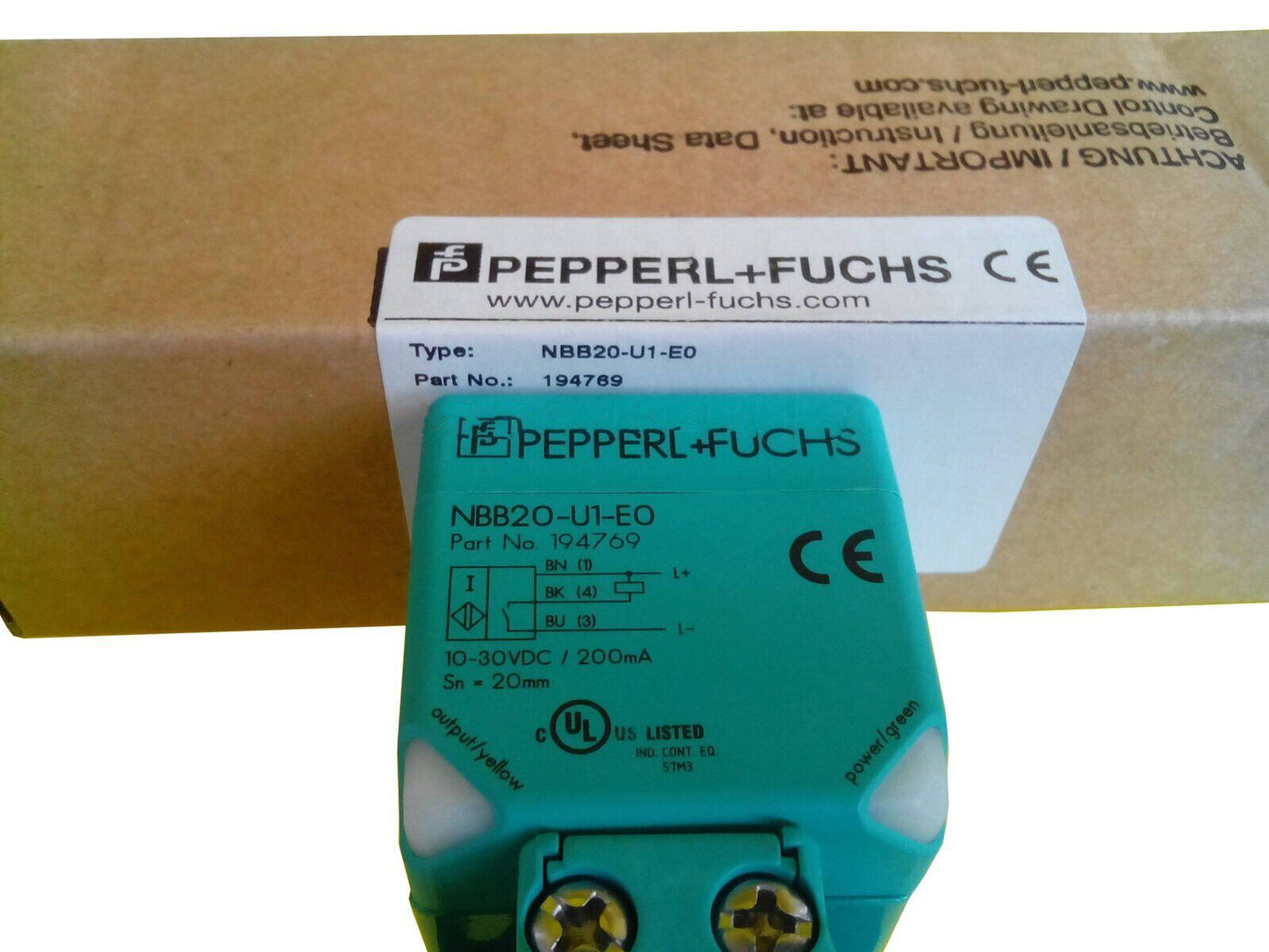 1 Piece Set PEPPERL+FUCHS NBB20-U1-E0 Proximity Switch - PEPPERL+FUCHS