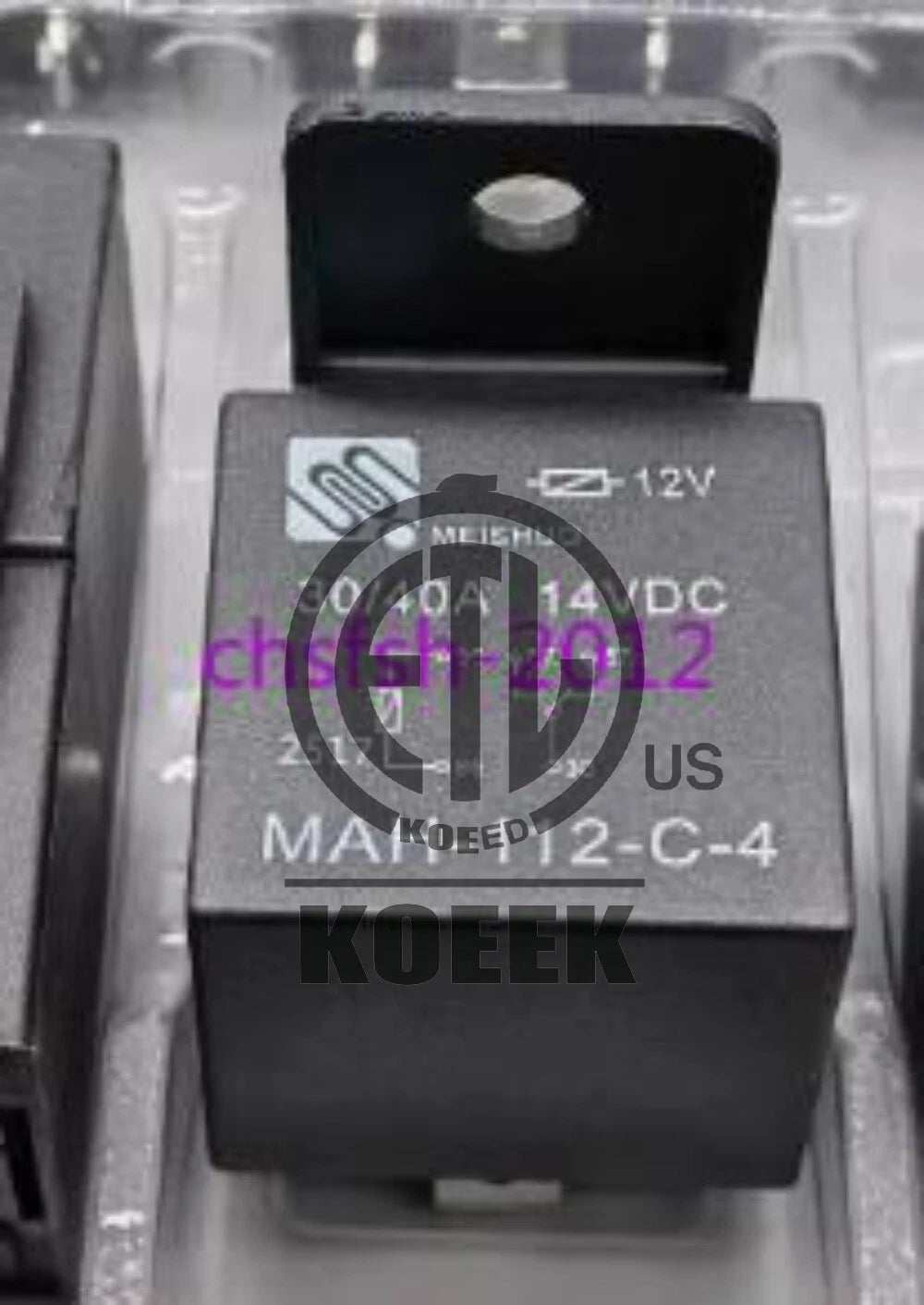 3 PCS Automotive Electromagnetic Power Relay MAH-112-C-4