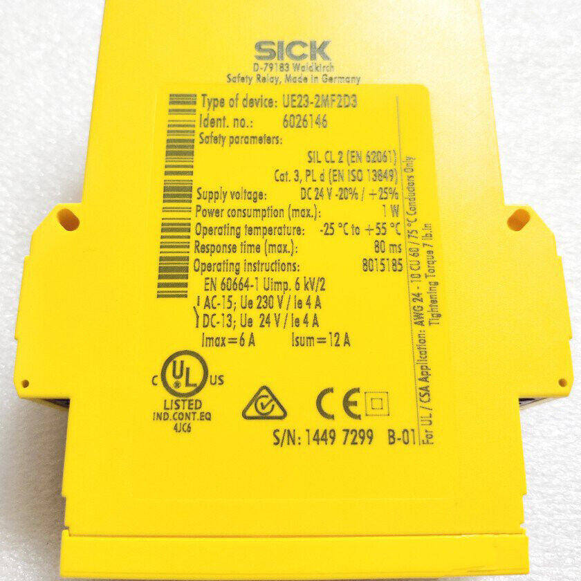 1PC SICK UE23-2MF2D3 Safety Relay 6026146 ONE Year - SICK