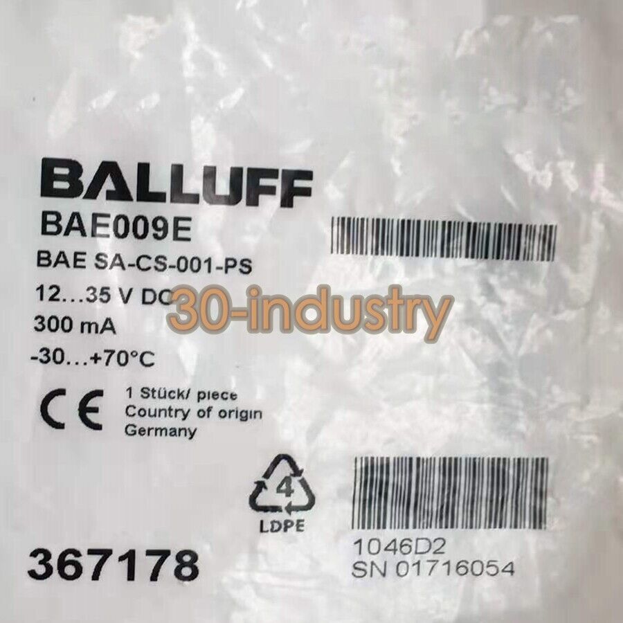 Balluff Capacitive Amplifier BAE009E for Reliable Sensing - BALLUFF