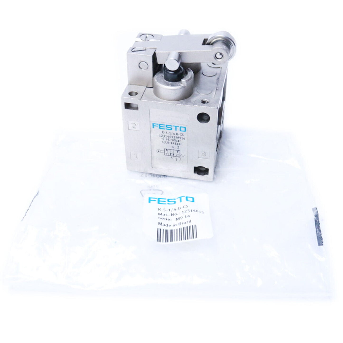 FESTO R-5-1/4-B 8996 Roller Lever Valve - FESTO