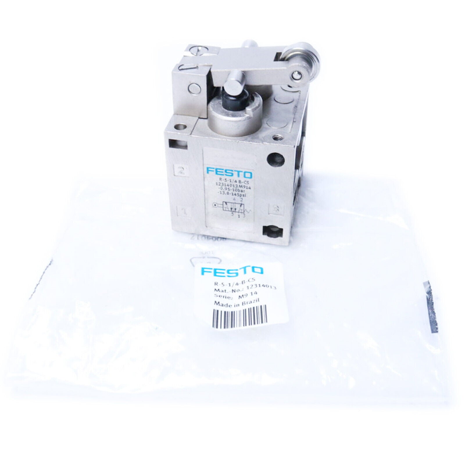 FESTO R-5-1/4-B 8996 Roller Lever Valve - FESTO