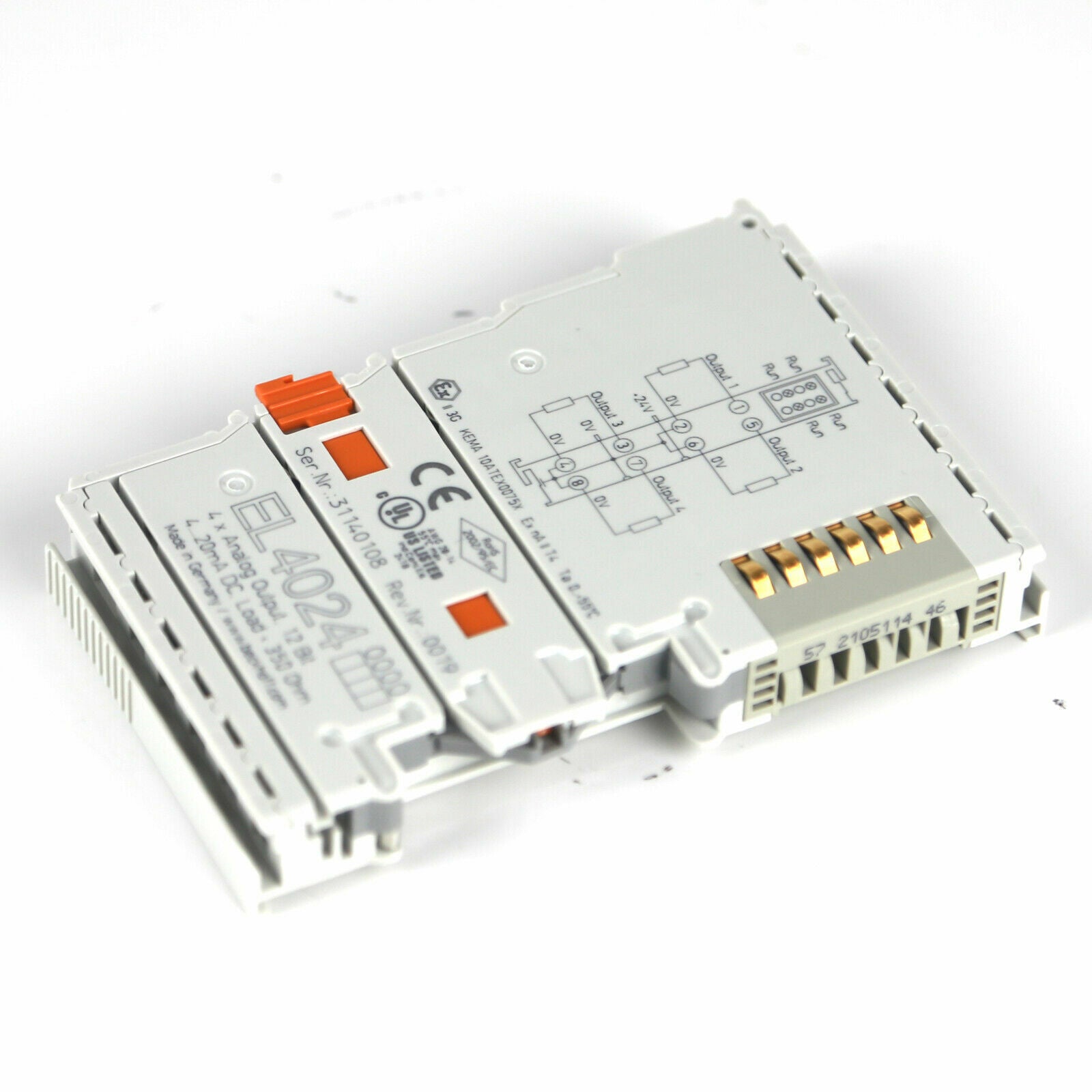BECKHOFF EL4024 4-Channel Analog Output Terminal - BECKHOFF