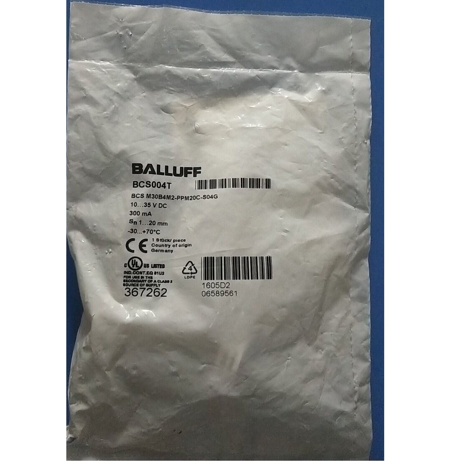 BALLUFF BCS M30B4M2-PPM20C-S04G Proximity Switch - BALLUFF