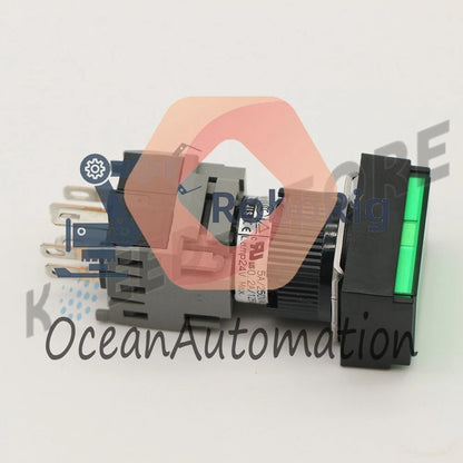 .1Pcs Fuji Green Illuminated Button AH164-TL AH164TL /RS