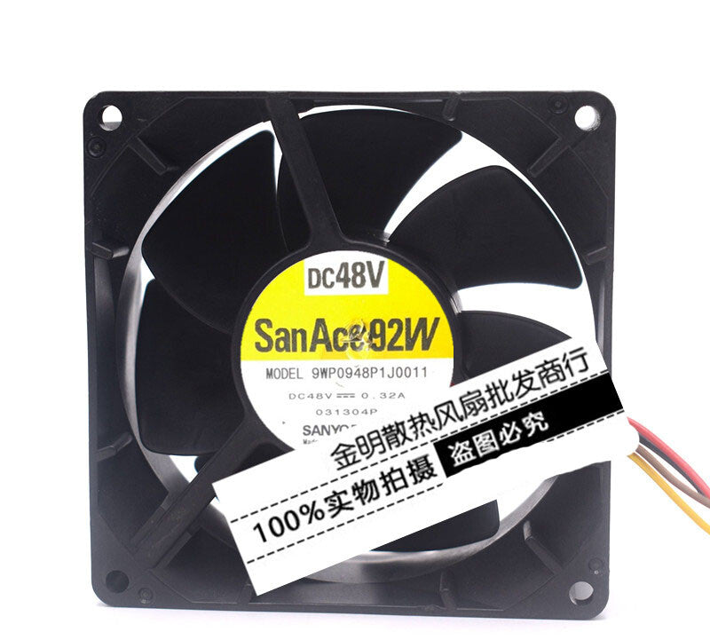 Sanyo 9WP0948P1J0011 DC48V 0.32A 9038 90mm inverter cooling fan 4pin