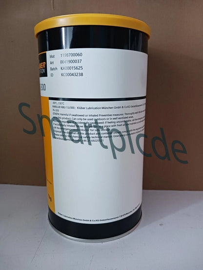 1PCS KLUBER Lubrication VARILUB NBU 15/300 Grease 1Kg (2.2LB).